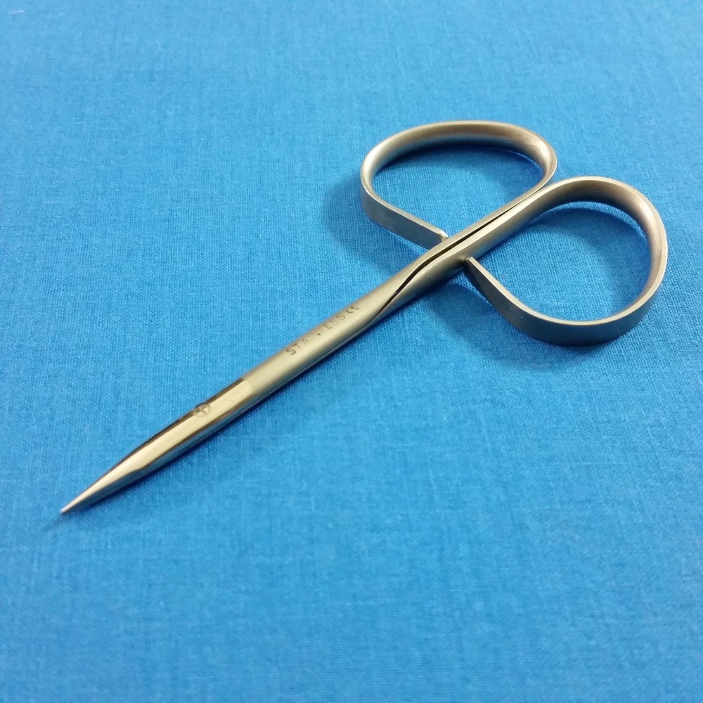 O.R GRADE RIBBON TYPE HANDLE STEVENS TENOTOMY MICRO SURGERY SCISSORS 4" STRAIGHT