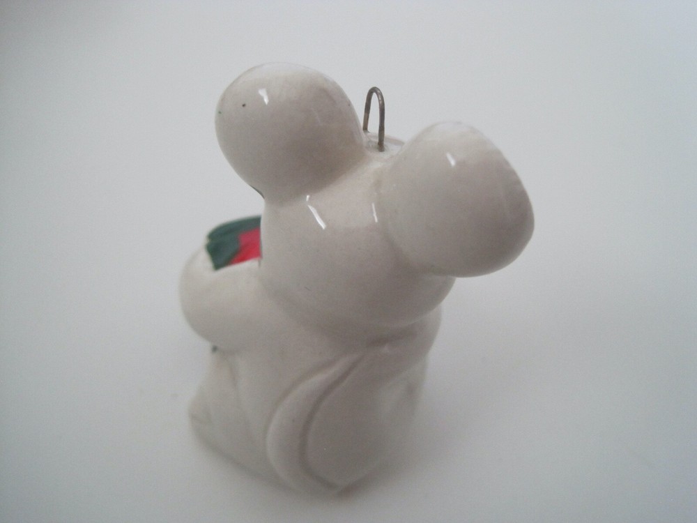 Fitz And Floyd Mouse w/ Gift Ornament 2"