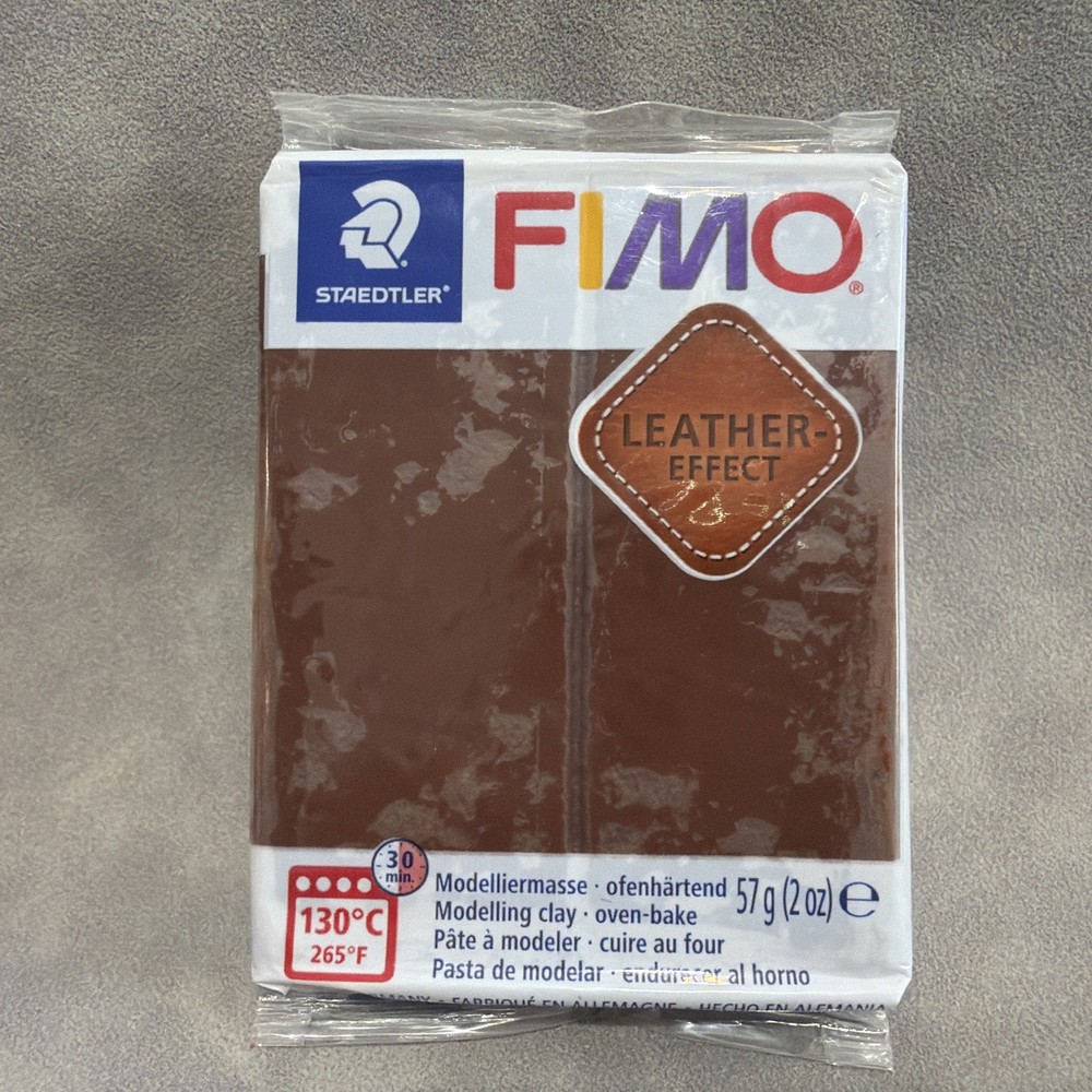 FIMO Leather Effect Nut Polymer Clay Oven Bake Modeling Clay