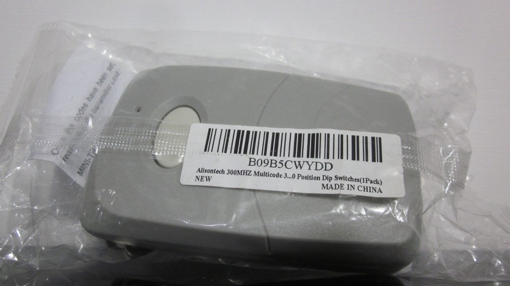 Alisontech 300MHZ Compatible to MultiCode 3 Remote Control Transmitter