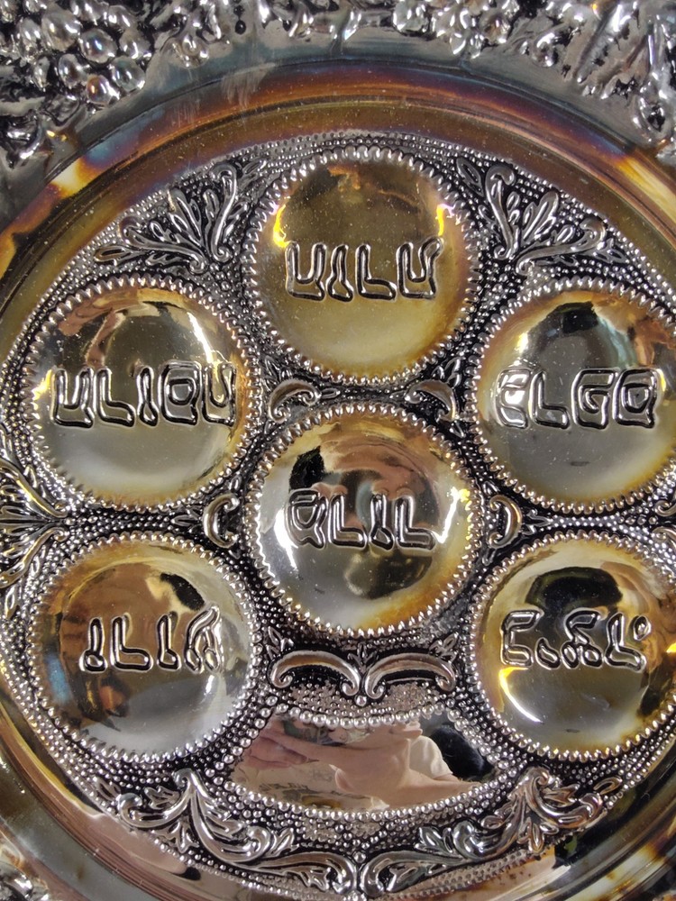 VTG Round Silver Plated By Silversmith Studio Passover Seder Platter 13" ST33