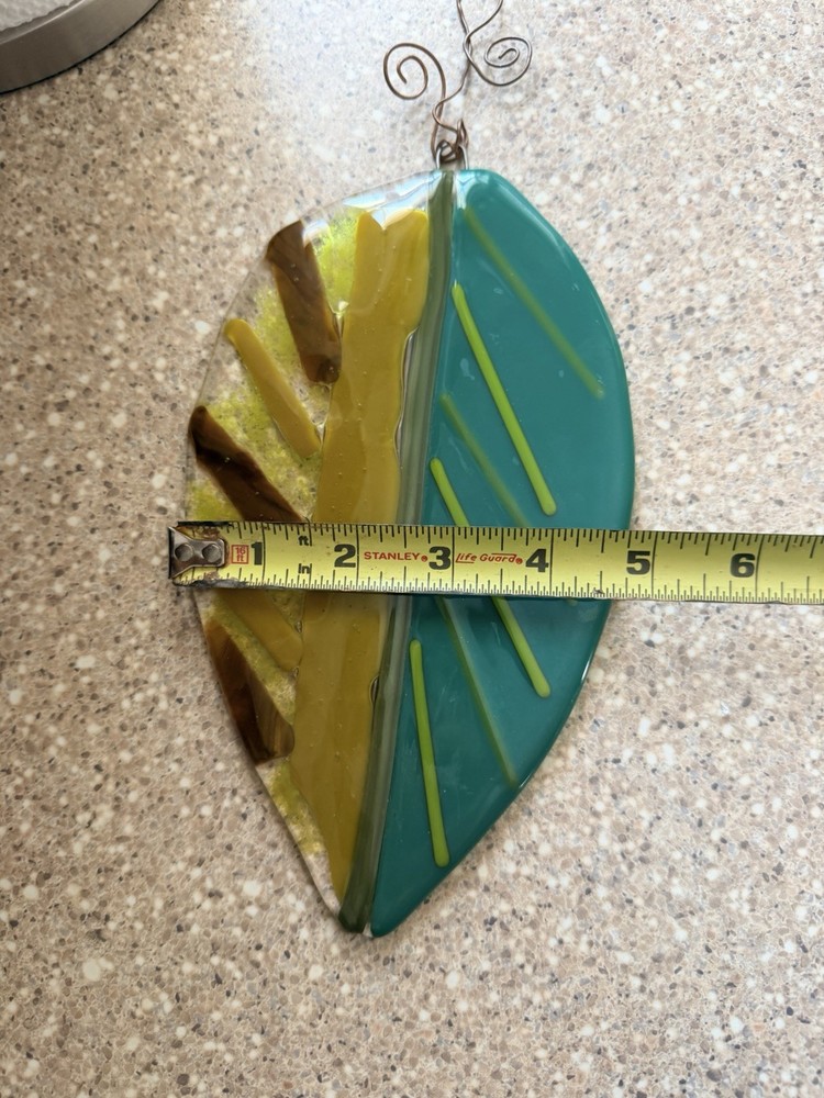 Handmade Suncatcher Leaf Design Wire Hanger