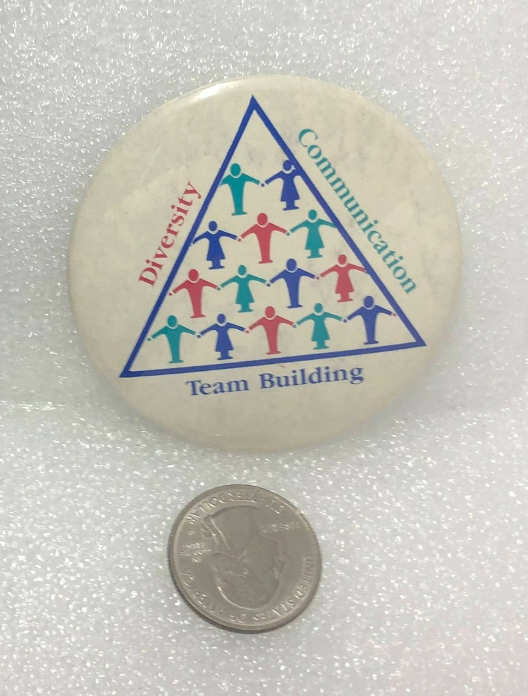 Diversity - Communication - Team Building Button Pin