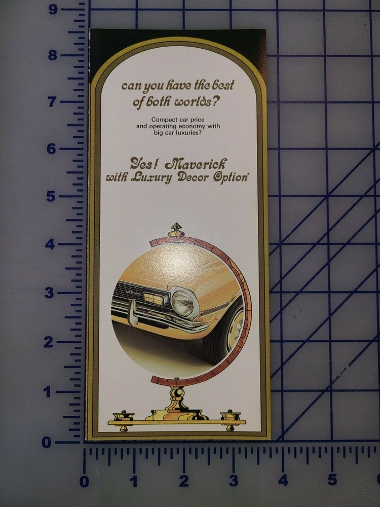 1972 Ford Maverick Brochure Folder