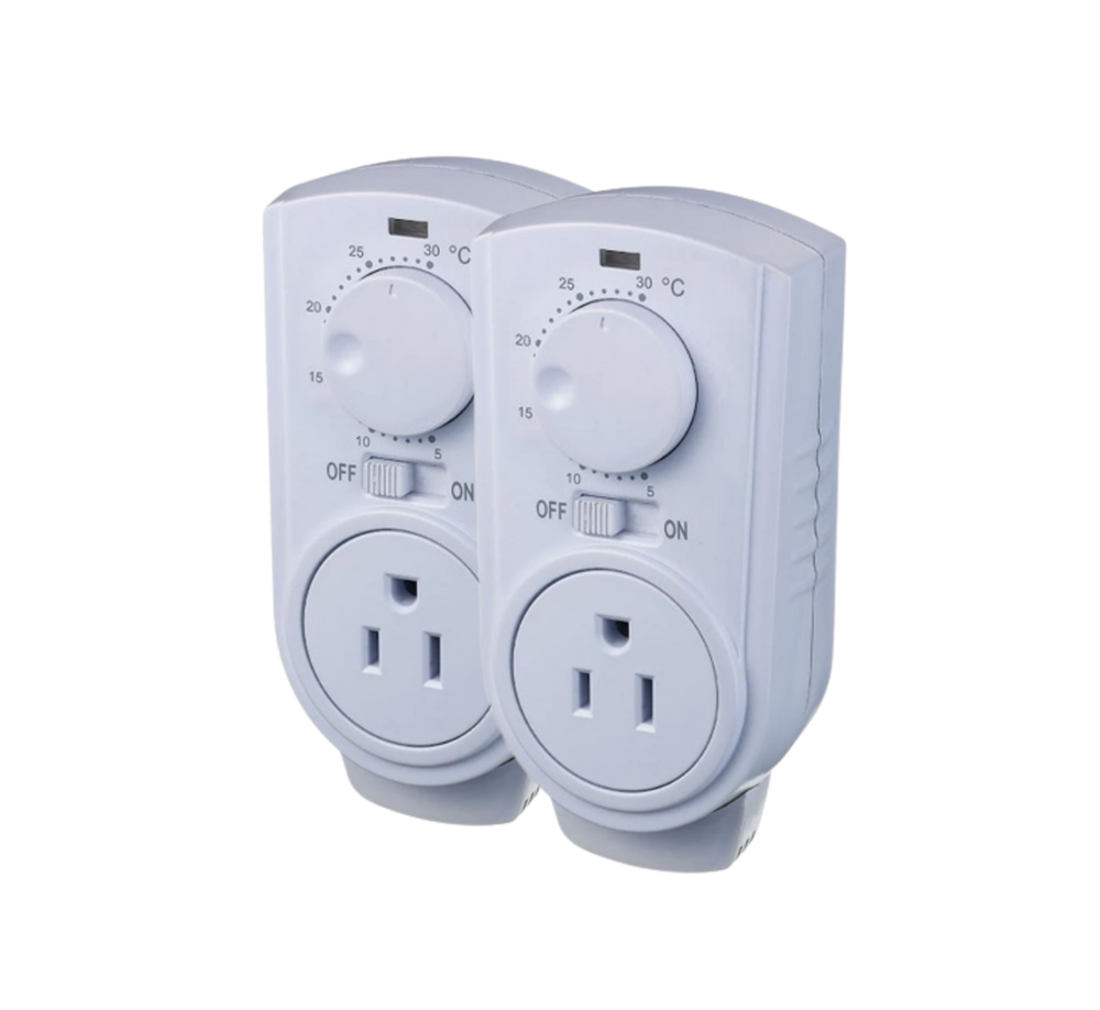 Plug-In Thermostat - 2-pack
