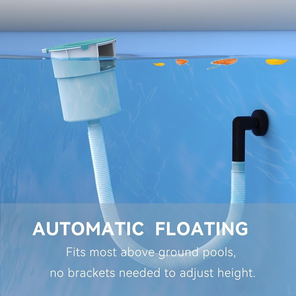 Surface Float Skimmer,2025 Upgrade,No Installation Required, no Adjustable...