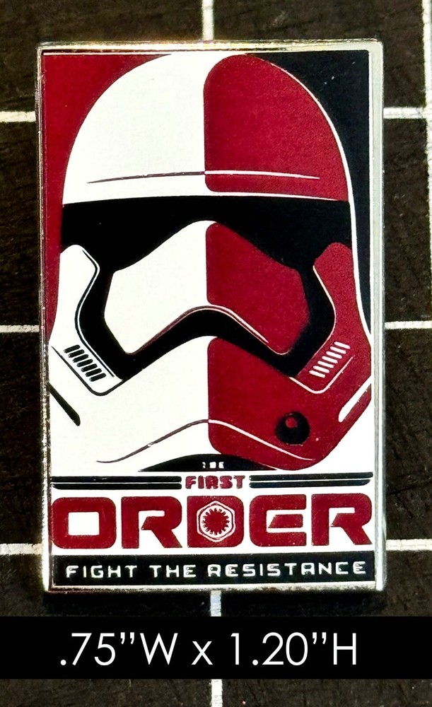 Star Wars: First Order Storm Trooper Silk Screen Metallic Pin