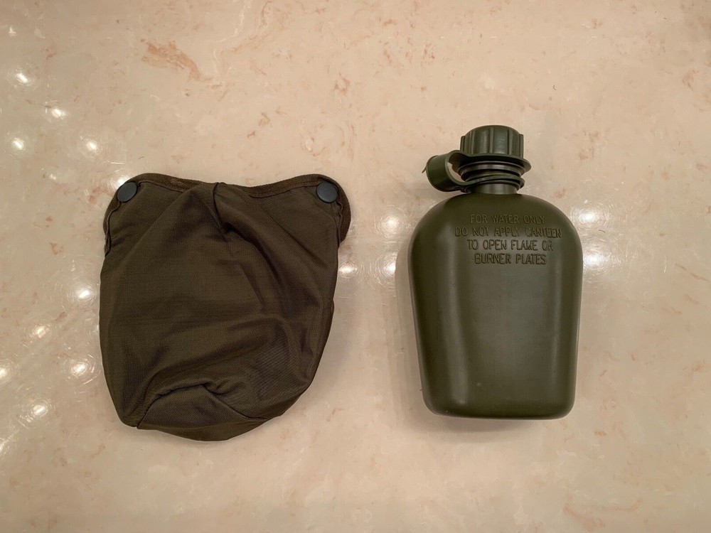 Austrian canteen and belt pouch 