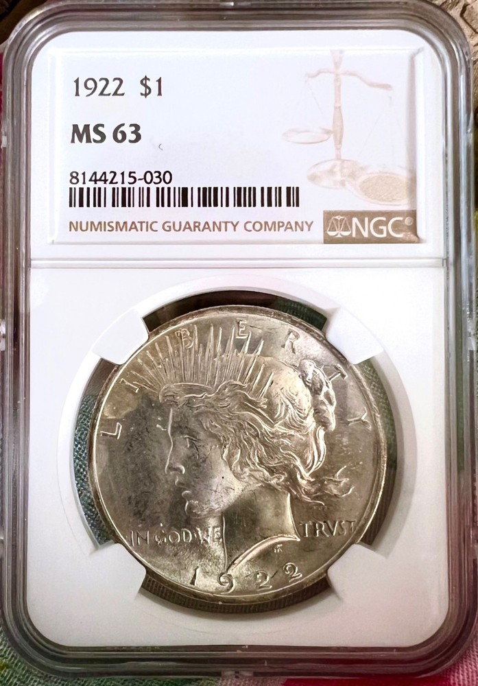 1922 MS63 Peace Dollar