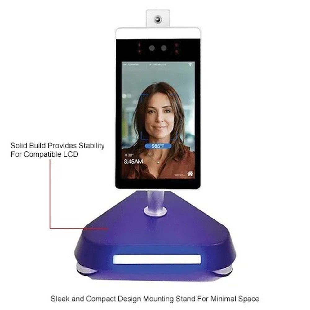 Facial Recognition & Body Temperature Camera System With Counter Stand, Linux OS
