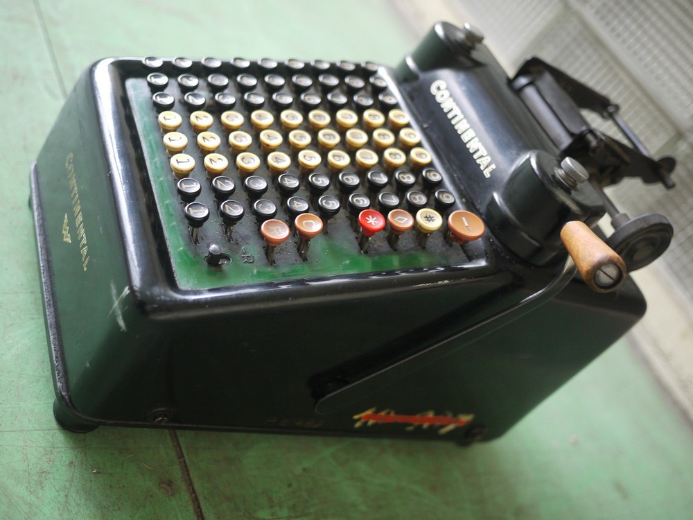 Vintage Continental Adding Machine