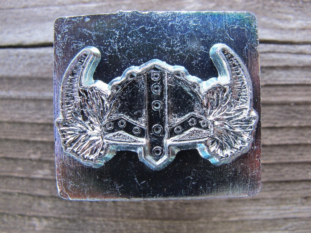Viking War Helmet 1" Leather Stamp Tool