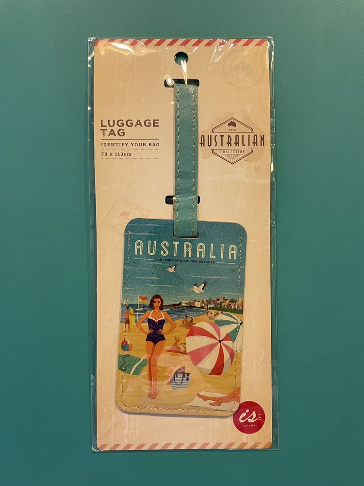 AUSTRALIA LUGGAGE TAG —BEACH