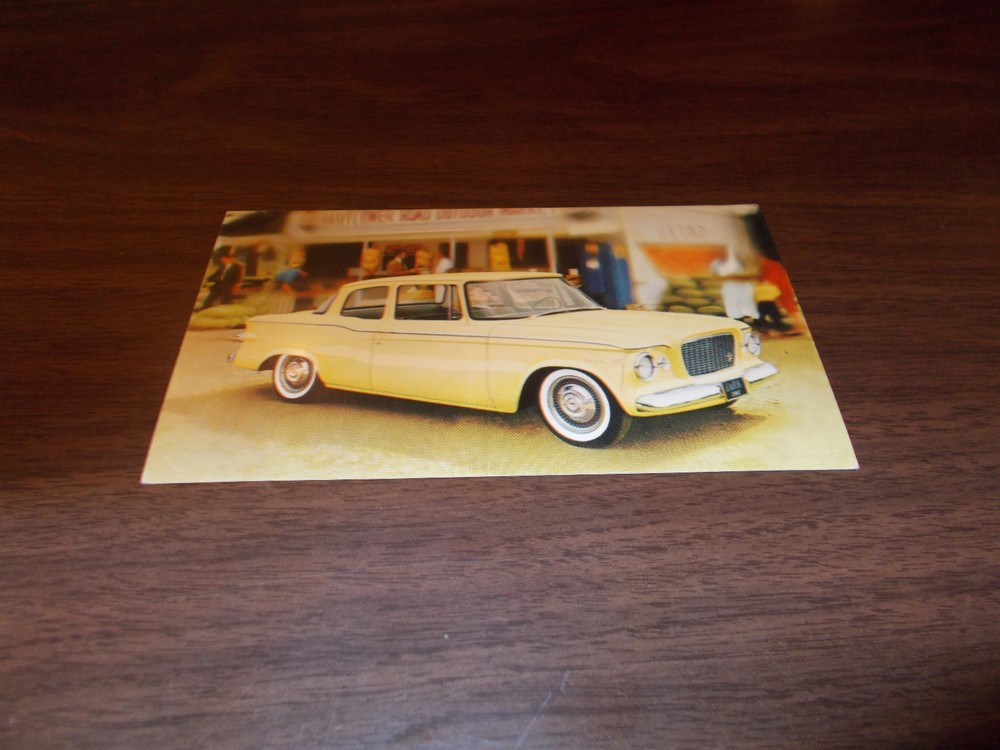 1961 Studebaker Lark 2-Door Sedan Advertising Postcard