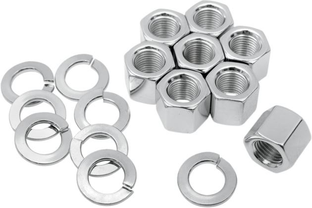 Colony Cylinder Base Nut Kit Chrome #8104-16 Harley Davidson
