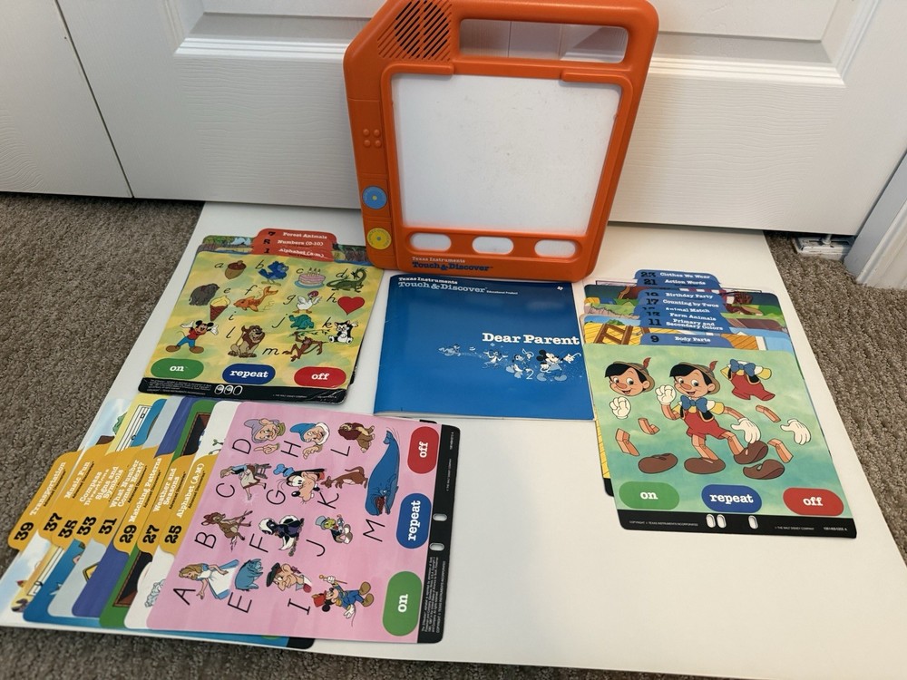 Vintage Disney Touch & Discover  1987 Texas Instruments
