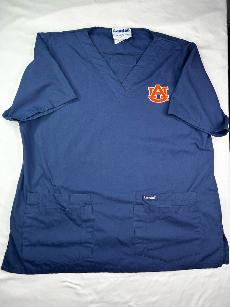 Auburn University Landau Scrub Top Womens Size Medium