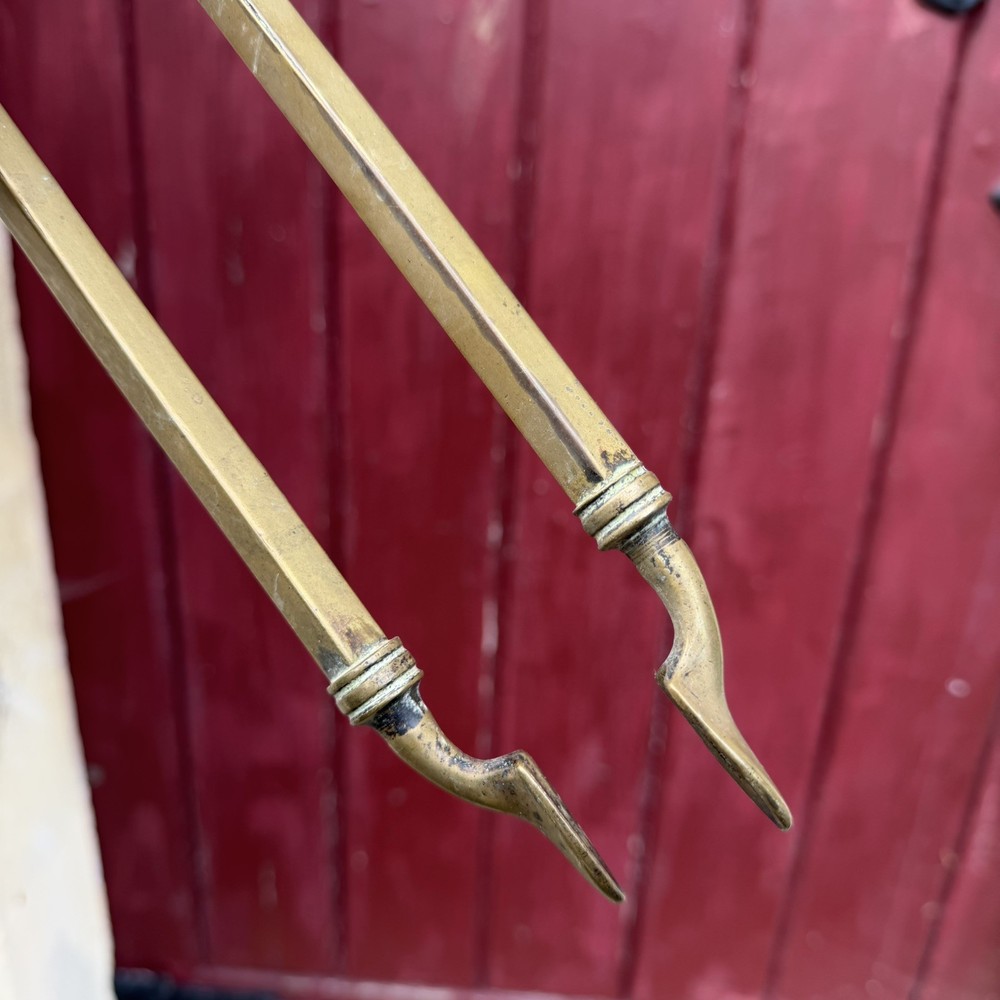 Victorian Brass Fireside Tools