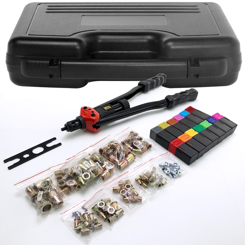 16'' Rivet Gun Rivnut Thread Setting Tool Nut Setter NutSert Metric&SAE 200 Nuts