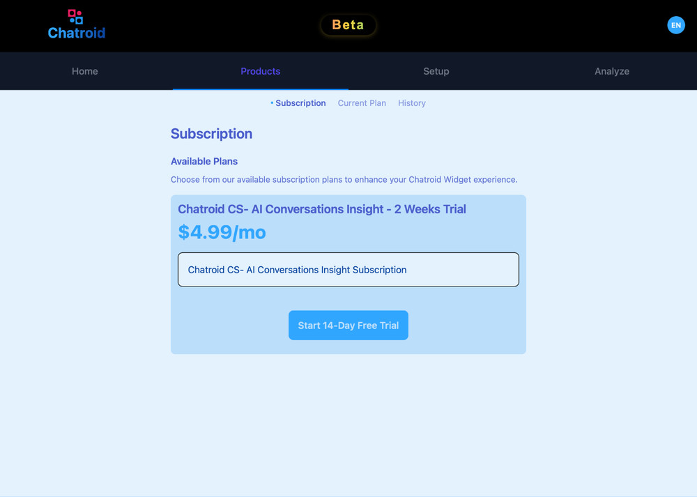 Chatroid.com Domain + Fully functional website (beta)