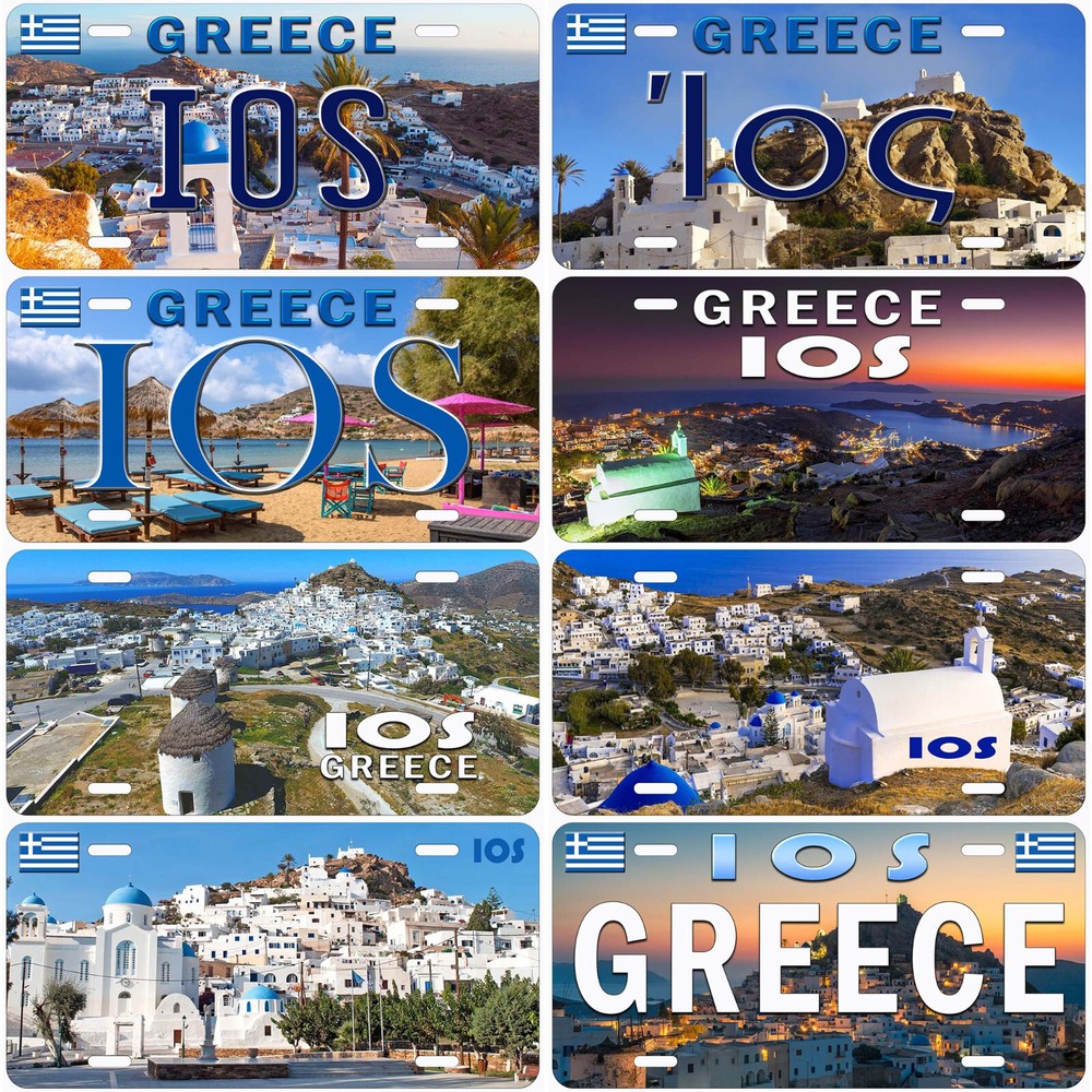 Ios Greece Novelty Car License Plate