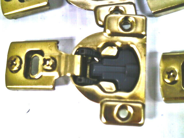 x10 AMAZON BASICS SOFT CLOSE HINGE 1/2 OVERLAY NICKEL PLATED