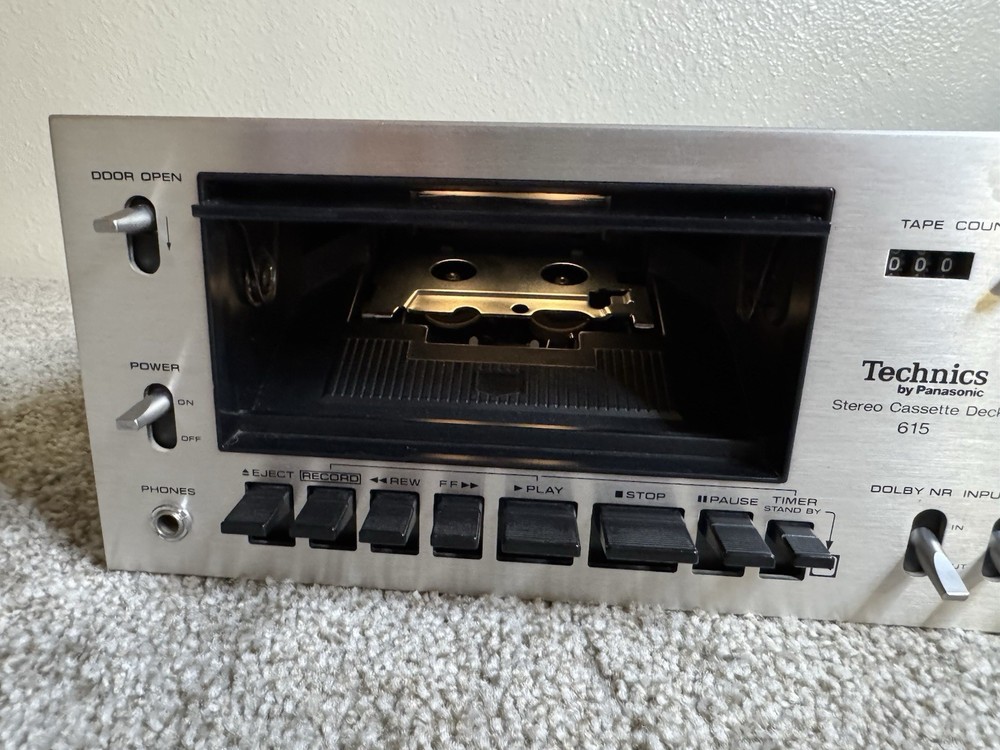 Technics RS-615US Cassette Deck – Vintage — Cleaned & Serviced — Excellent