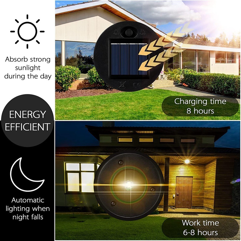 12 Pack Replacement Solar Light Parts Solar Light Replacement Tops LED8631