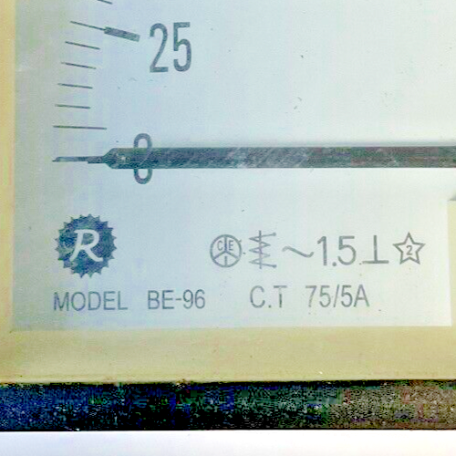 RISESUN BE-96 ANALOG PANEL METER C.T 75/5A ***LOTOF2***
