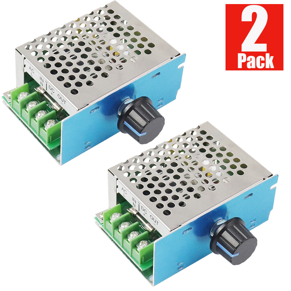 2PCS DC 10-60V SCR Motor Speed Controller Voltage Regulator Dimmer