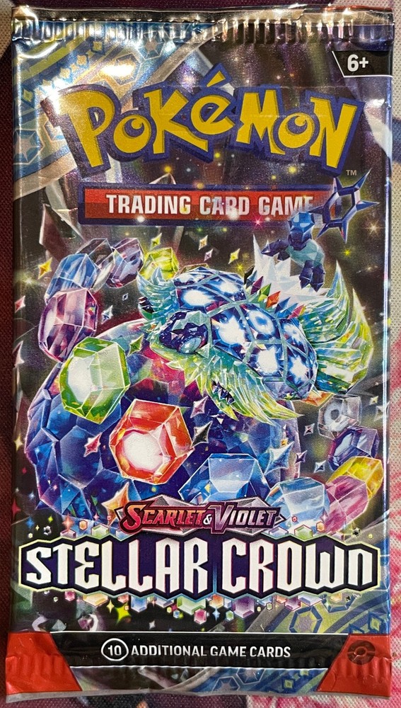 Stellar Crown Booster Pack Art Set (4) EMPTY - Pokemon 2024