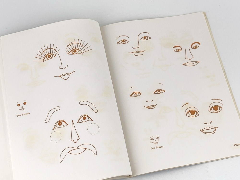 Vintage Transfer On Doll Faces Book 24+ Faces More