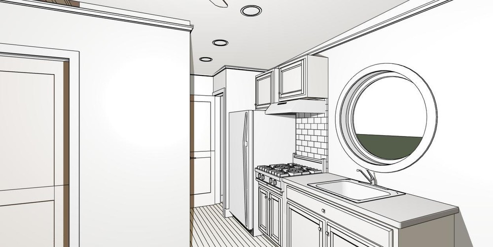 ADU Plans 256 square feet with front deck.