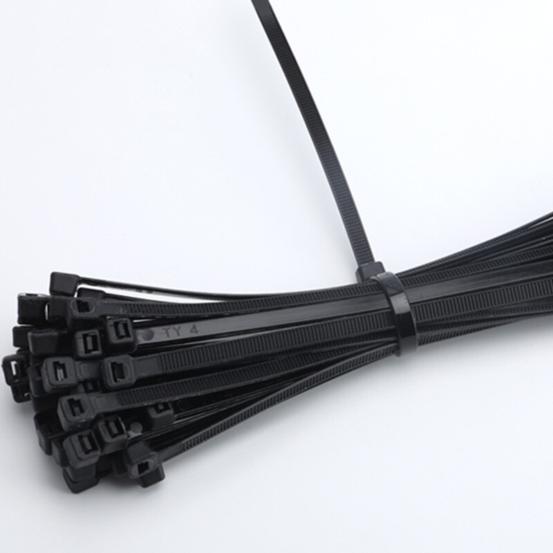 4.7mm Width Nylon Plastic Cable Ties Zip Tie Wraps Strong All Sizes White/Black