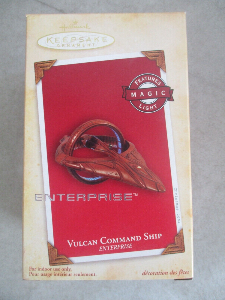 HALLMARK KEEPSAKE ORNAMENT STAR TREK ENTERPRISE VULCAN COMMAND SHIP