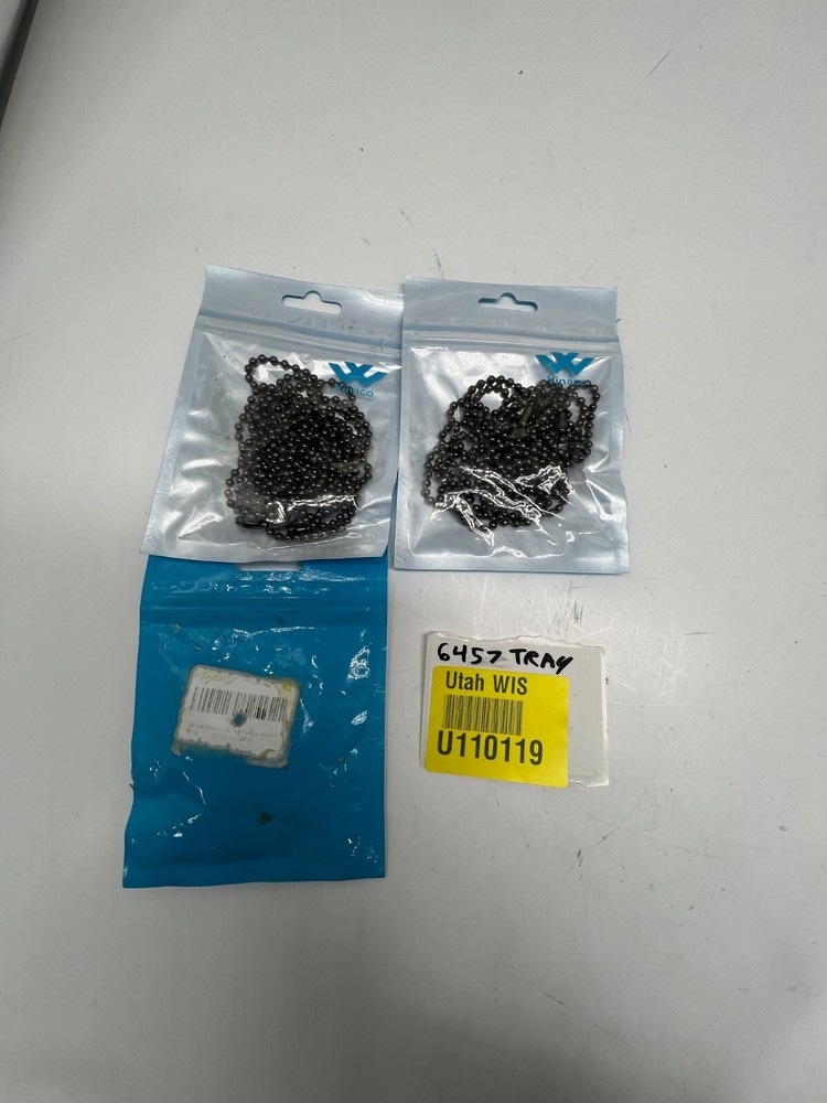 QTY 6 Vinaco Pull Chain Extension with Solid Matching Connector 36in Black