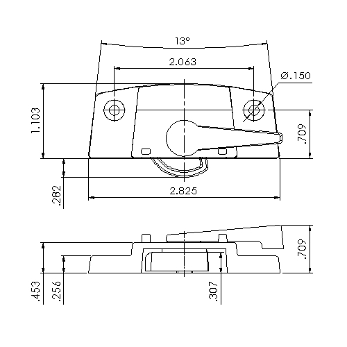 Window Sash Lock 3227WHITE