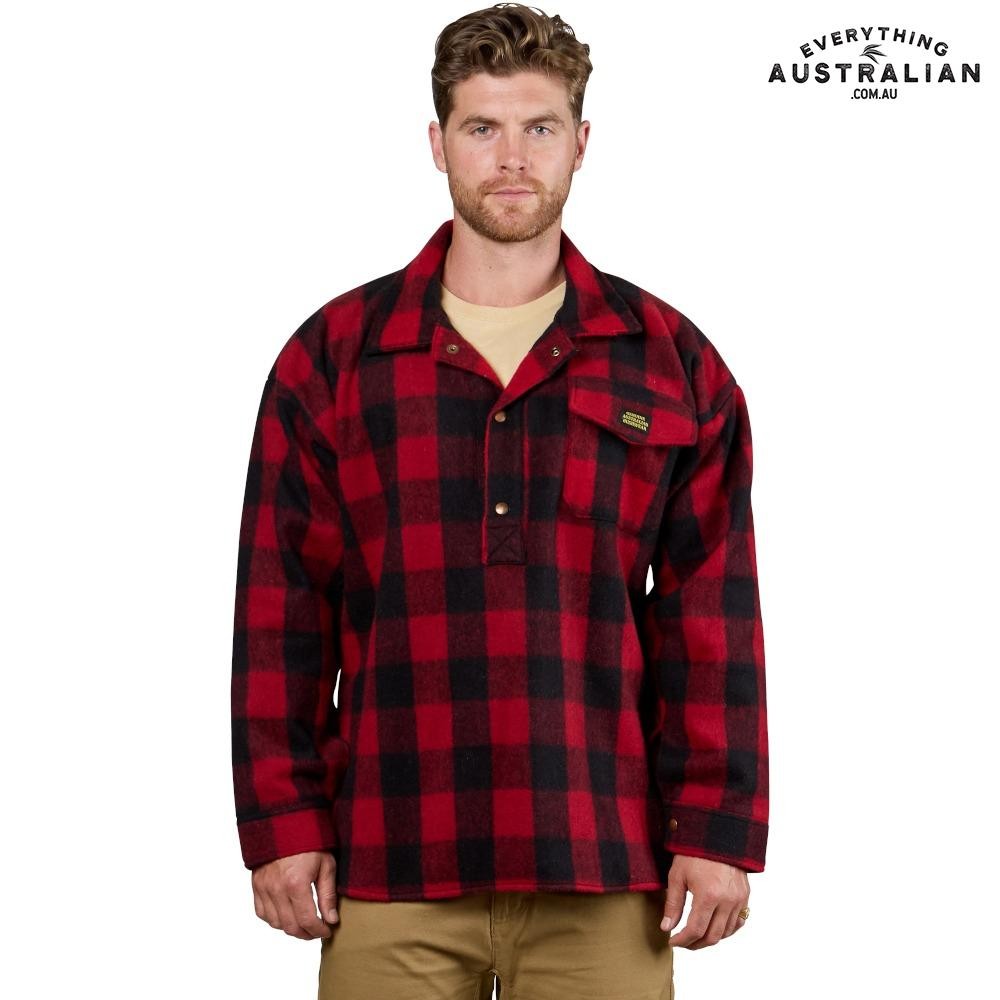 G.A.B. Bush Shirt Half-Open Red