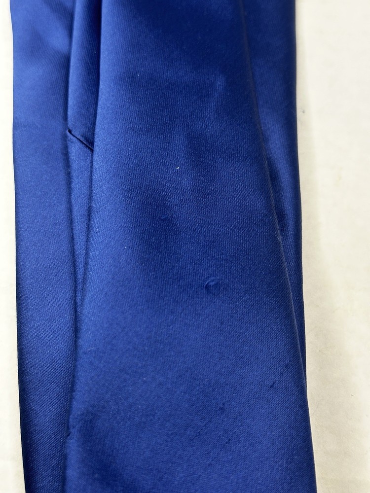 Perry Ellis Portfolio Polyester Solid Tie Navy Sateen One Size