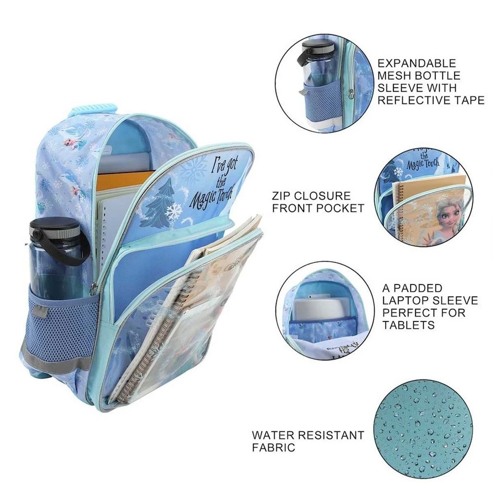 Frozen Elsa Magic Touch Youth Backpack 6-Piece Set