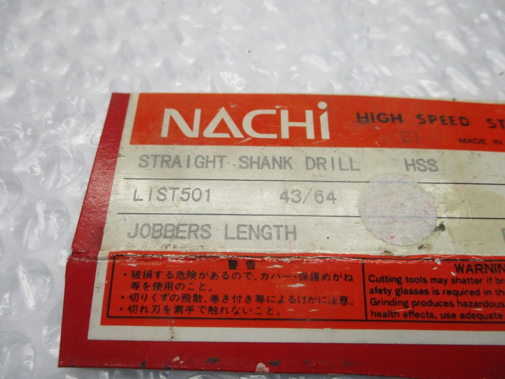 NACHI LIST501 DRILL BIT 43/64" NSNP