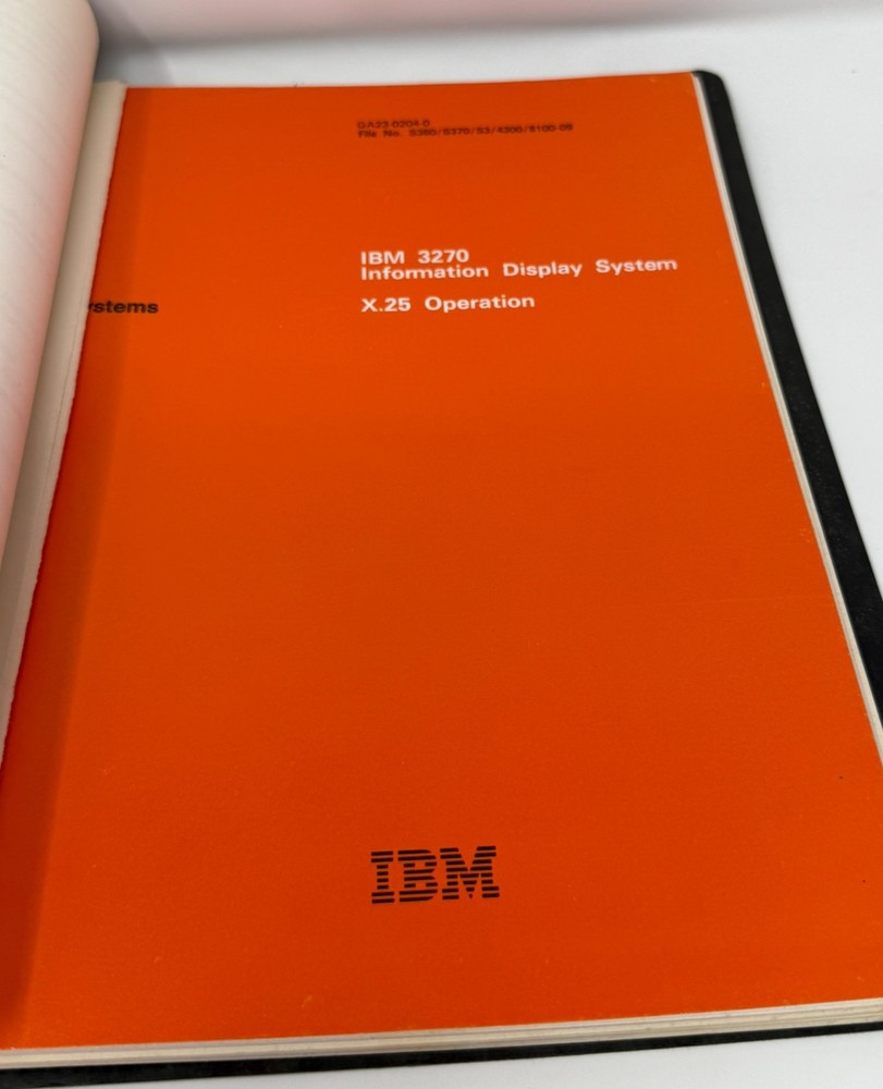 IBM 3270 Display Design Guide System Manuals APL Text Data Analysis X.25