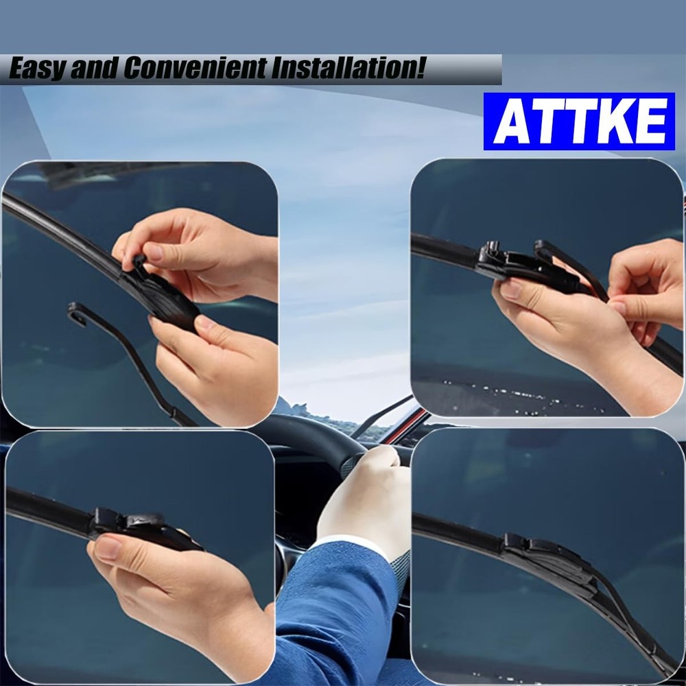 Premium Front Windscreen Wiper Blades Set 20" + 18" Sizes Available