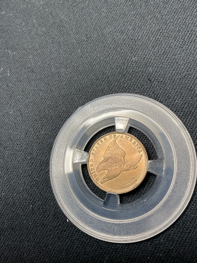 1858 FLYING EAGLE CENT SMALL LETTERS ( UNCIRCULATED )