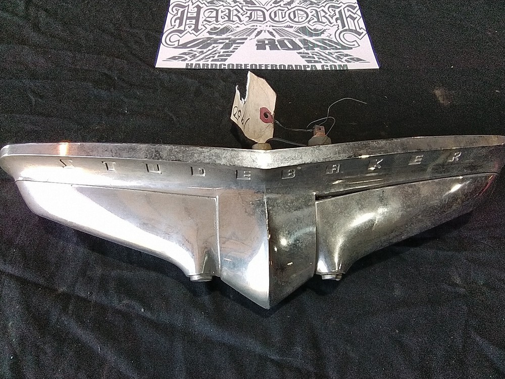 1950 Studebaker Champion Trunk Latch License Plate Light Trim Great Shape 072408