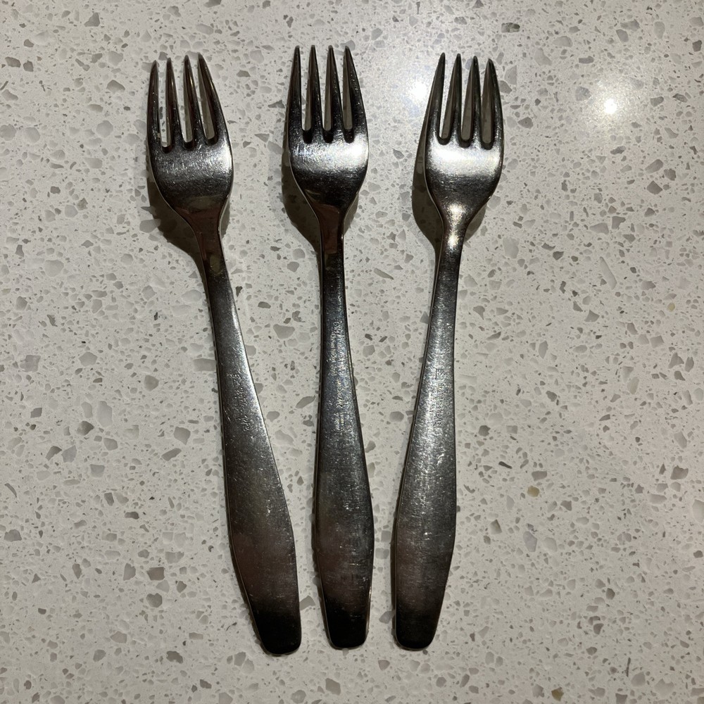 Set 3 Dinner Forks ESM7 by ESM Stainless 12/18 Germany