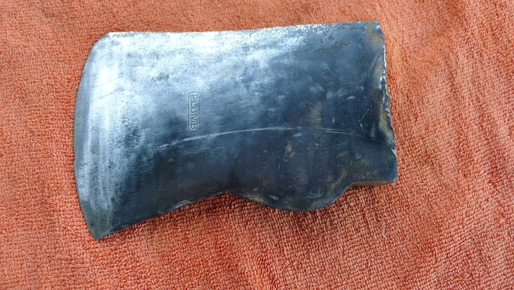 ANTIQUE PLUMB AXE HEAD, JERSEY PATTERN