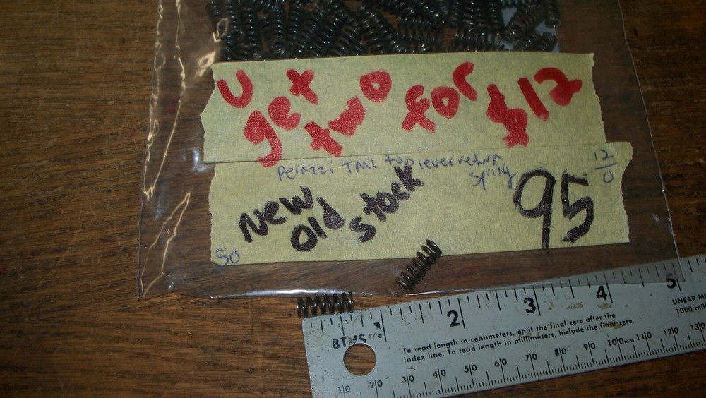 Perazzi, TM1 model, 2 top lever return springs