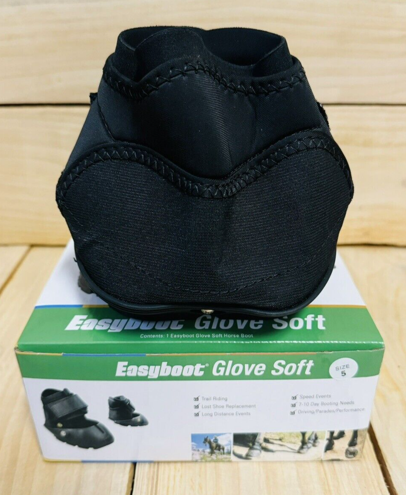 Easyboot Glove Soft Horse Boot Size 5 -Black, Single Boot