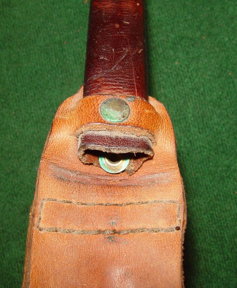 Vintage Possible German WWII Stag Handle Double Edge Boot Dagger -